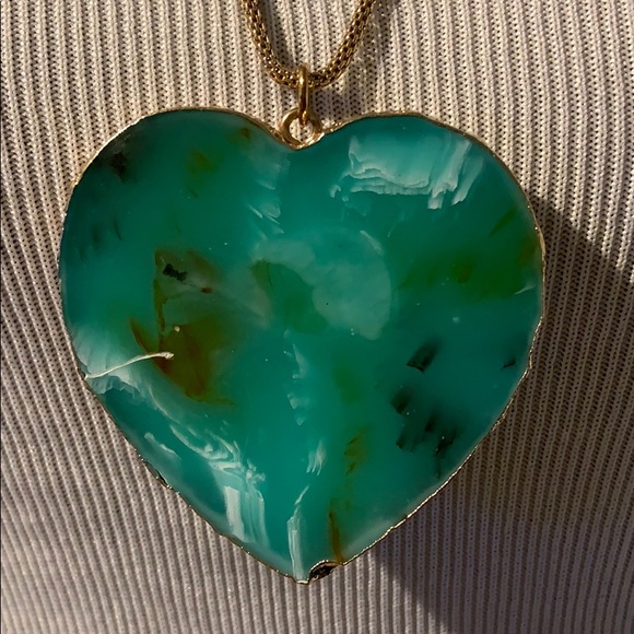 GOLD & AQUA turquoise blue - handmade look & feel. - Picture 3 of 5